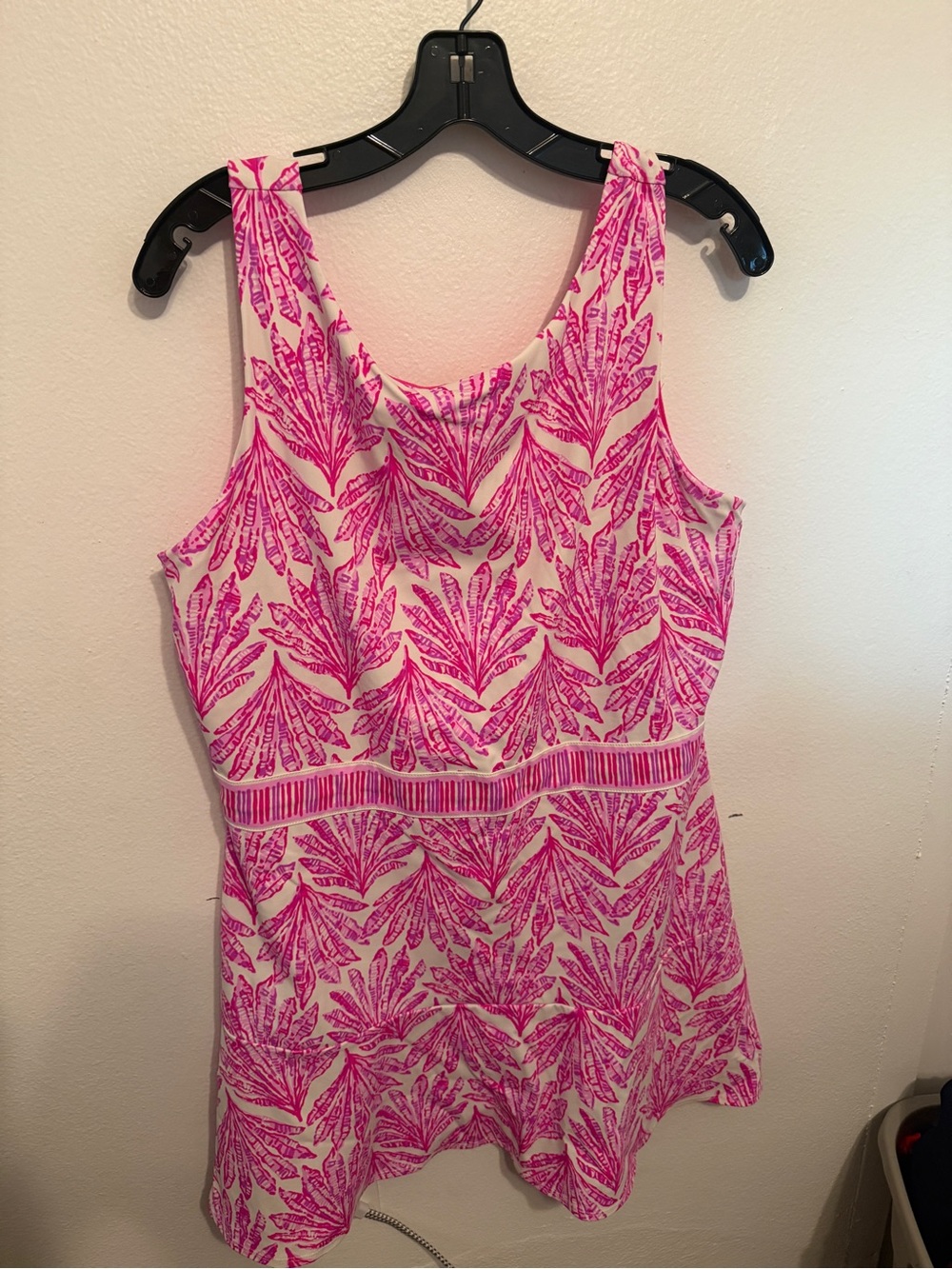 Lilly Pulitzer Pink Leaf-Print Athletic dress